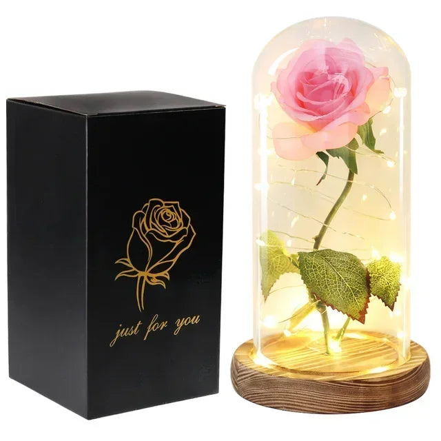 Enchanted Eternal Rose – Beauty and the Beast Inspired Glass Dome Flower