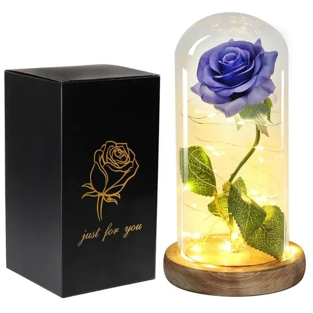 Enchanted Eternal Rose – Beauty and the Beast Inspired Glass Dome Flower